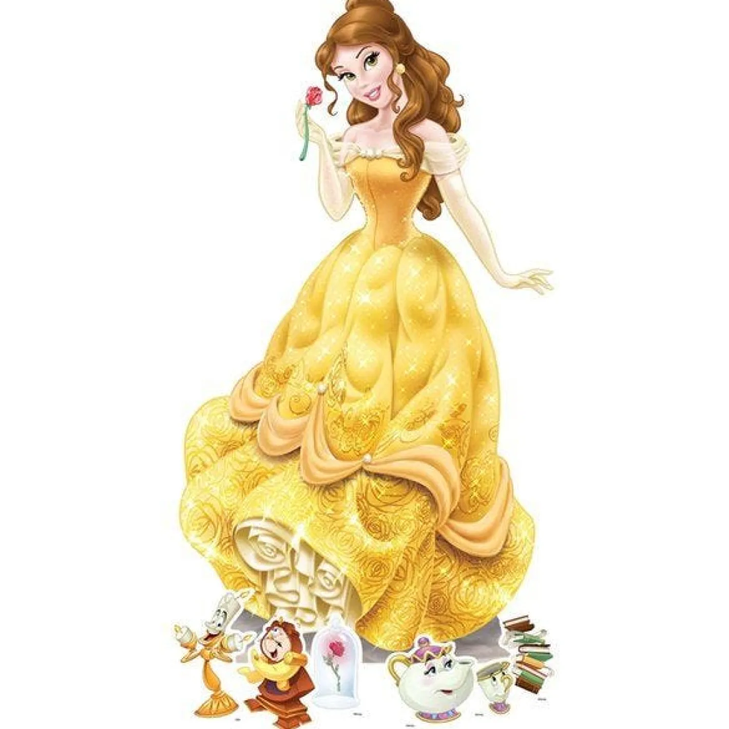 Disney Belle Cardboard Cutout - 134Cm X 76Cm<Party Delights Online