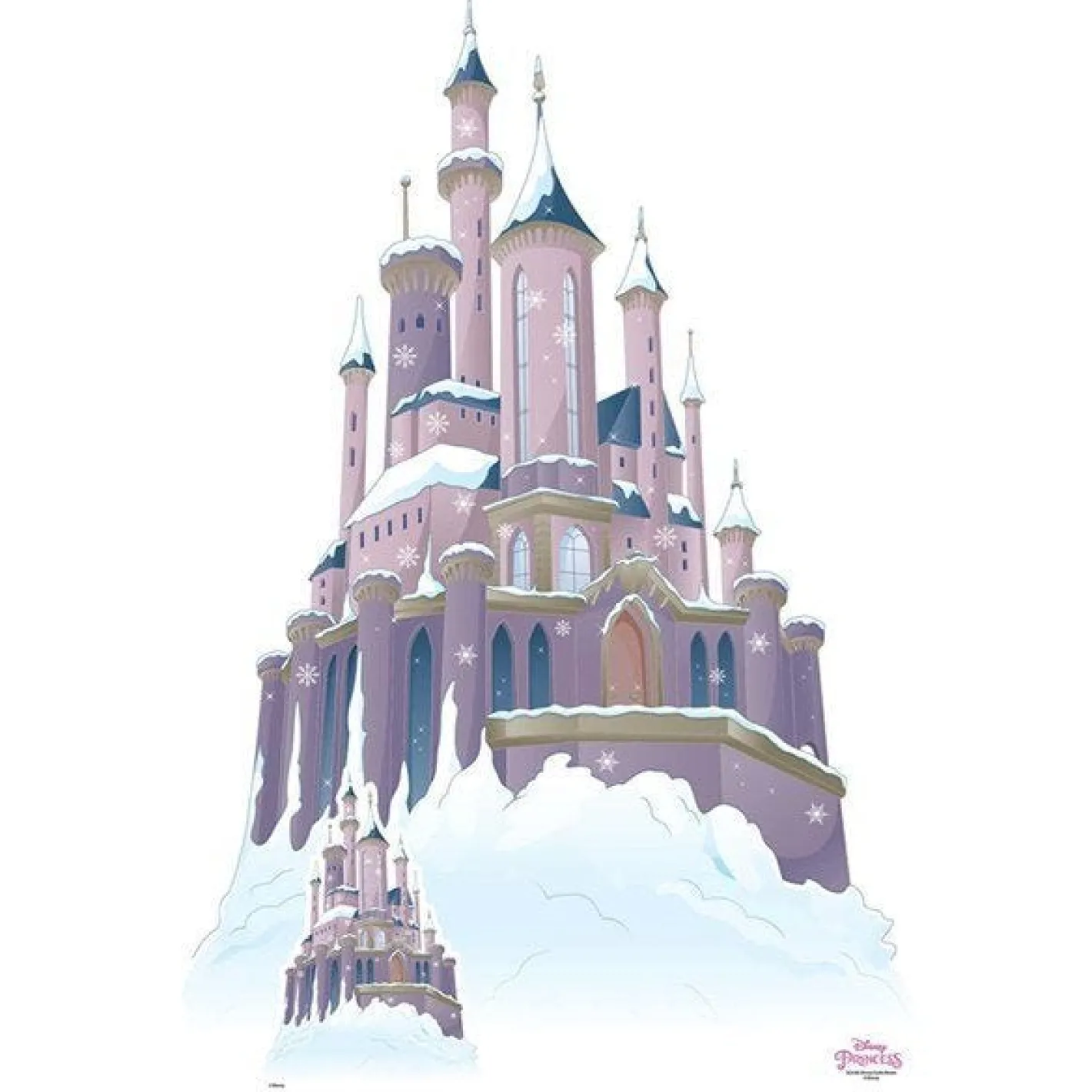 Disney Castle Winter Cardboard Cutout - 133Cm X 92Cm<Party Delights Clearance