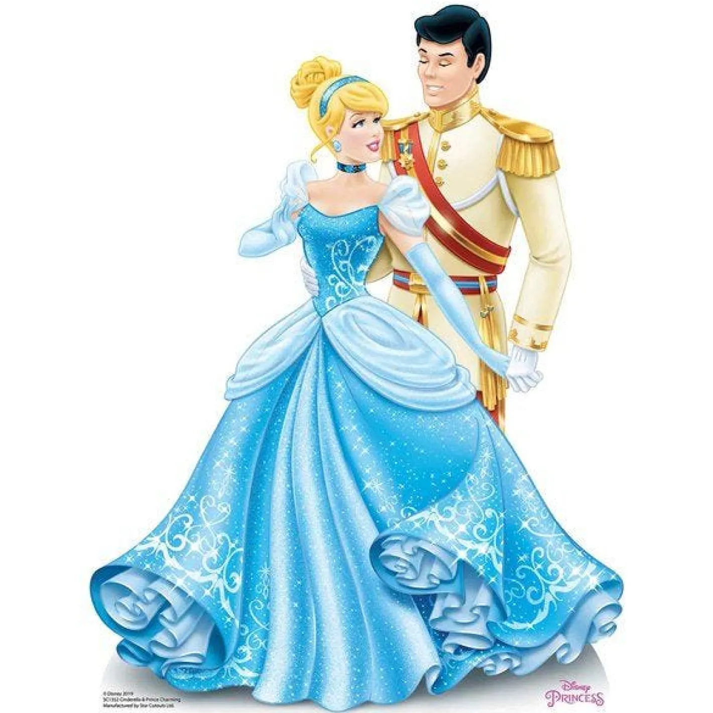 Disney Princess Cinderella & Prince Charming Cardboard Cutout - 79Cm X 60Cm<Party Delights