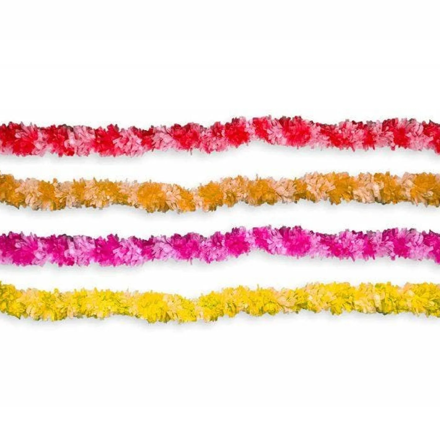 Diwali Lei Assorted Colour Garlands (4Pk)<Party Delights Outlet