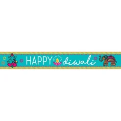 Diwali Paper Banners - 1M (3Pk)<Party Delights Best