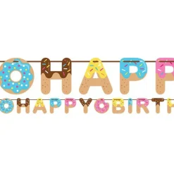 Doughnut Time Ribbon Banner - 2.6M<Party Delights Clearance