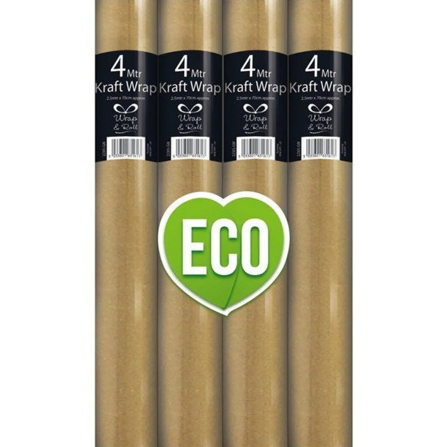 Party Delights Gift Wrapping<Eco Kraft Wrapping Paper Roll - 4M