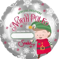 Party Delights Naughty Elf Accessories<Elf Arrival Round Balloon - 18" Foil