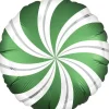 Emerald Green Candy Swirl Balloon - 18" Foil<Party Delights New