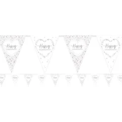 Engagement Flag Paper Bunting - 3.7M<Party Delights Outlet