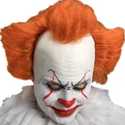 Evil Clown Wig With Latex Head<Party Delights Clearance