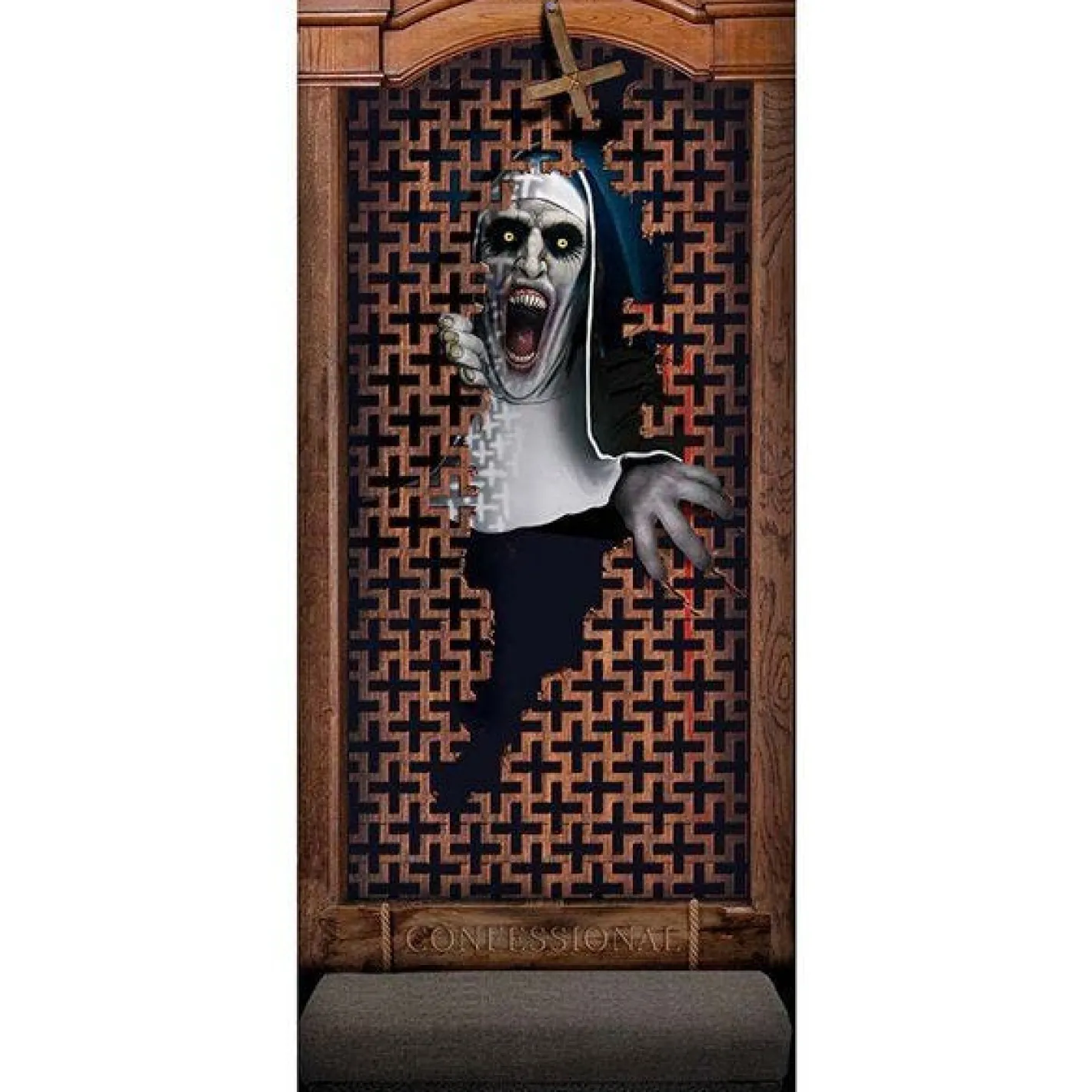Party Delights Window & Door Decorations<Evil Nun Door Decoration - 80Cm X 1.8M
