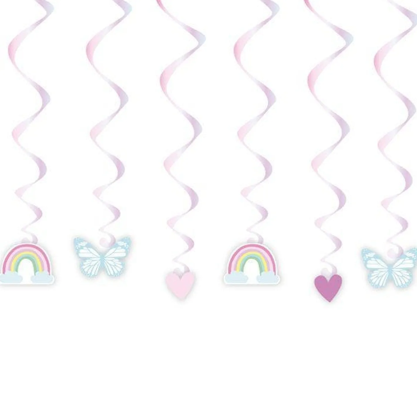 Fairy Princess Hanging Swirl Decorations (6Pk)<Party Delights Best
