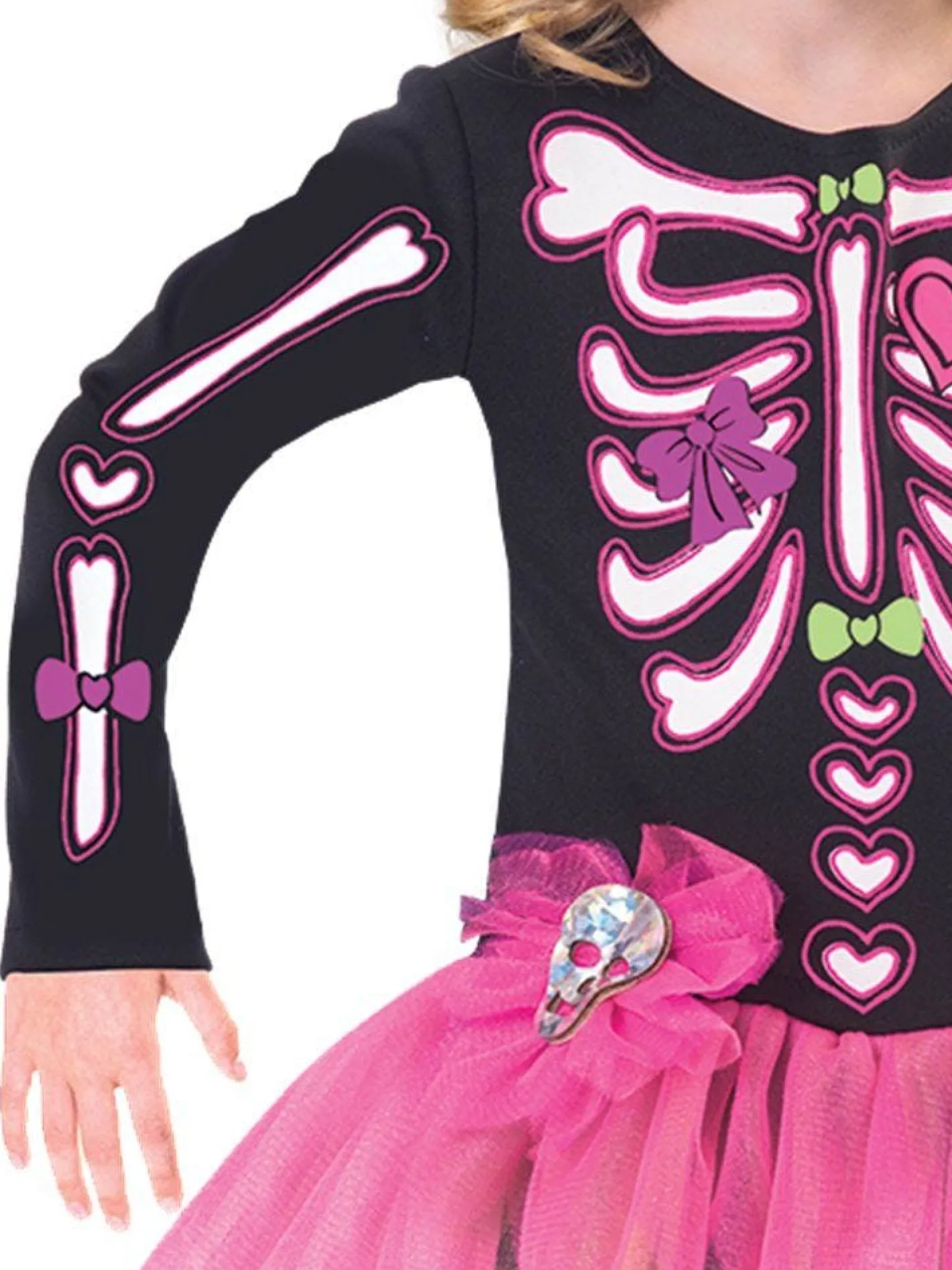 Kids' Party Delights Kids'<Fancy Bones Skeleton - Toddler And Child Costume