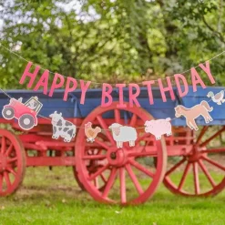 Farm Friends Happy Birthday Bunting<Party Delights