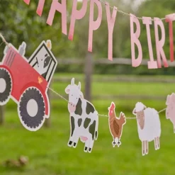 Farm Friends Happy Birthday Bunting<Party Delights