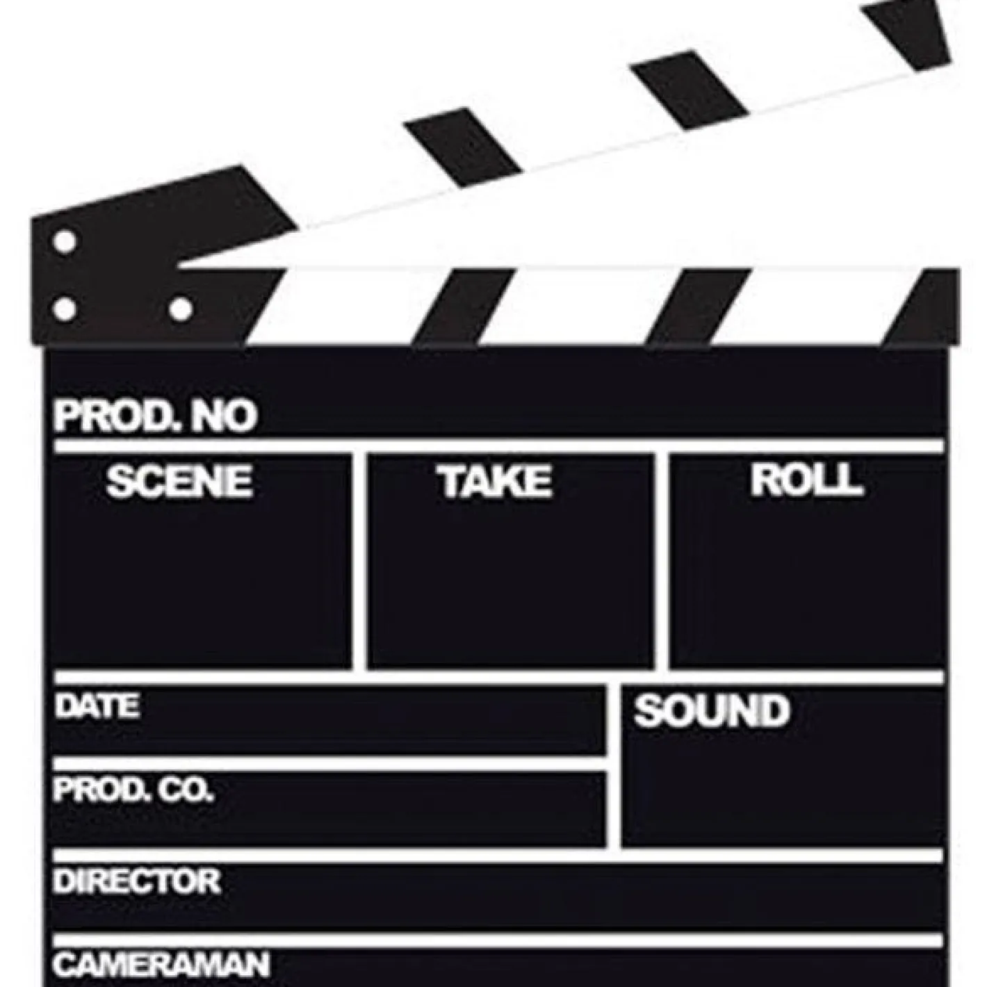 Film Clapper Cardboard Cutout - 103Cm X 93Cm<Party Delights Best