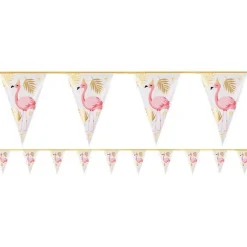 Flamingo Gold Foil Bunting - 4M<Party Delights Discount