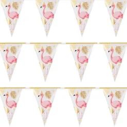 Flamingo Gold Foil Bunting - 4M<Party Delights Discount