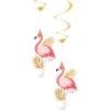 Flamingo Hanging Swirls - 85Cm (2Pk)<Party Delights Sale