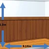 Party Delights Scene Setters<Floor Panelling Scene Setter - 9.1M