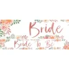 Floral Hen Party 'Bride To Be' Paper Banners - 1M (3Pk)<Party Delights Best