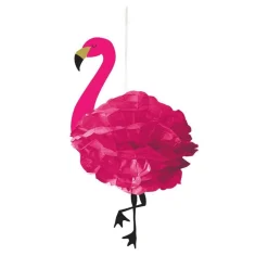 Fluffy Flamingo Hanging Decorations (3Pk)<Party Delights Clearance