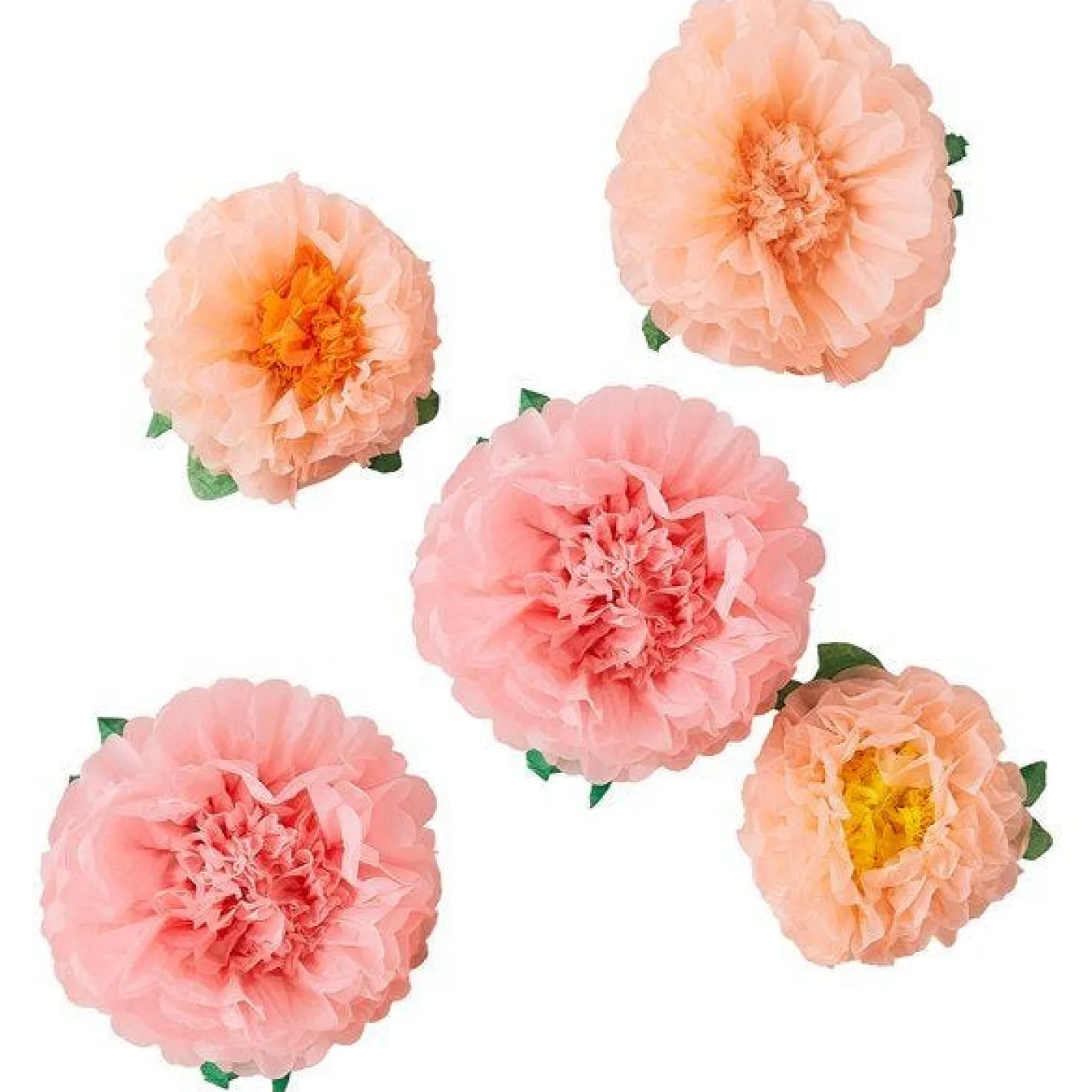 Fluffy Flower Decorations (6Pk)<Party Delights Hot