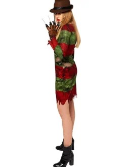 Women's Party Delights Women's<Freddy Kruger Dress - Adult Costume
