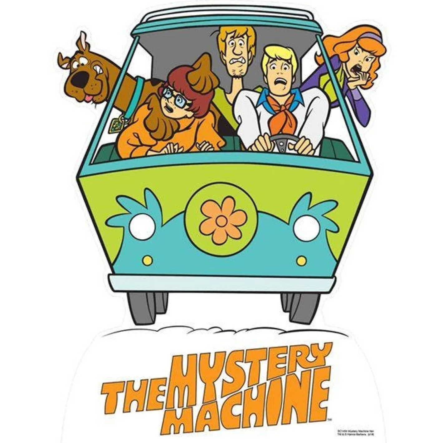 Fred's Mystery Machine Scooby Doo Cardboard Cutout - 93Cm X 73Cm<Party Delights Outlet