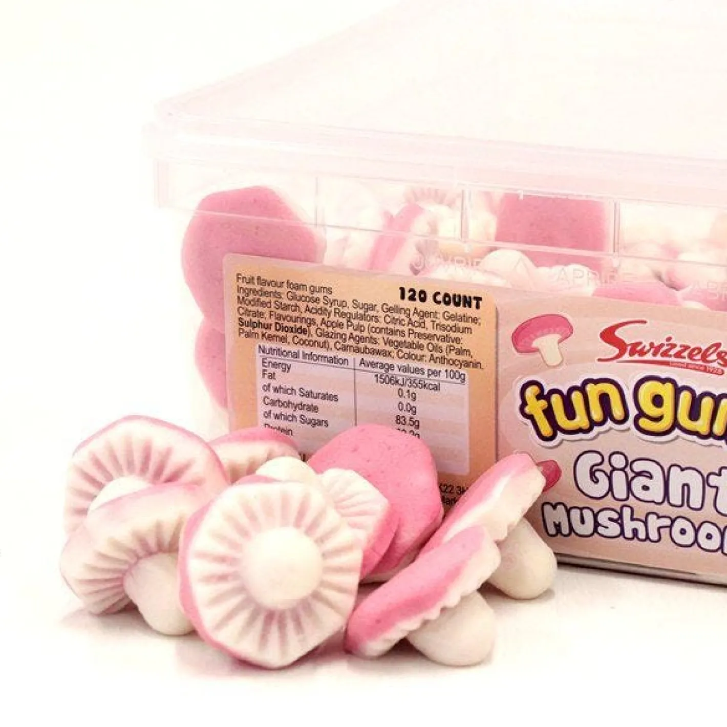 Fun Gums Giant Mushrooms X120<Party Delights Outlet