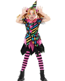 Kids' Party Delights Kids'<Funhouse Clown Dress - Childs Costume