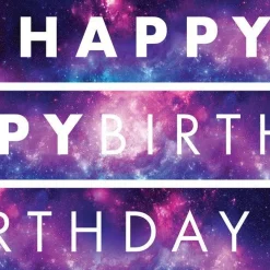 Galaxy Paper Banners - 1M (3Pk)<Party Delights Discount
