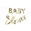 Gender Reveal Gold Baby Shower Balloon & Bunting Kit<Party Delights