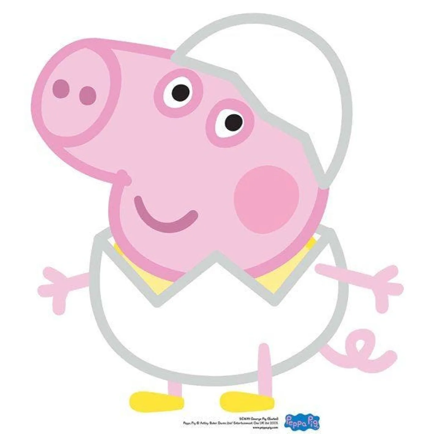 George Pig Easter Peppa Pig Cardboard Cutout - 60Cm X 54Cm<Party Delights Clearance