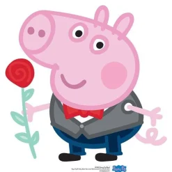 George Pig Rose Peppa Pig Cardboard Cutout - 60Cm X 58Cm<Party Delights Hot