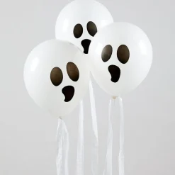 Party Delights Balloons<Ghost Balloons With Streamers - 11" Latex (3Pk)