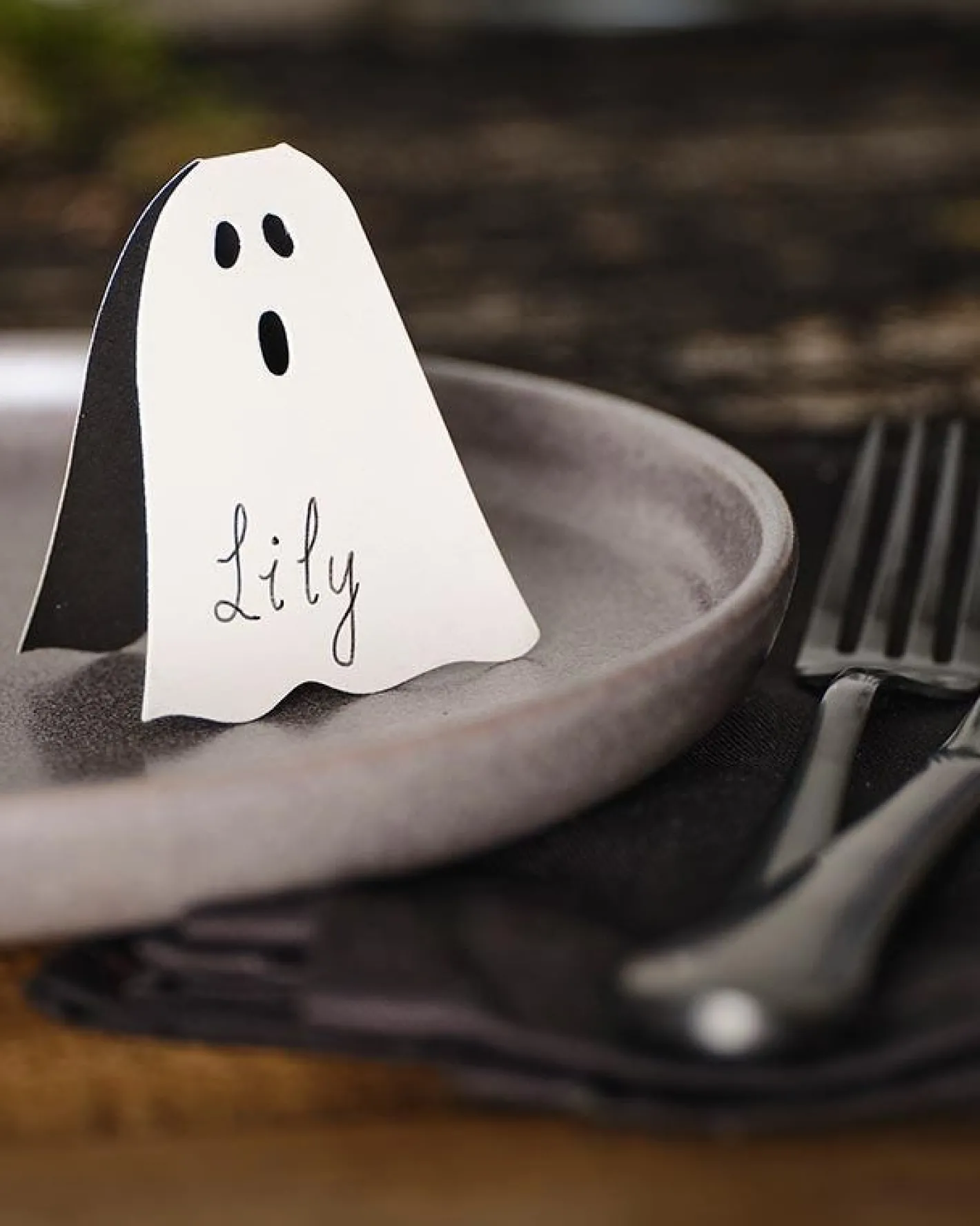 Party Delights Halloween Home Decor<Ghost Paper Place Cards (6Pk)