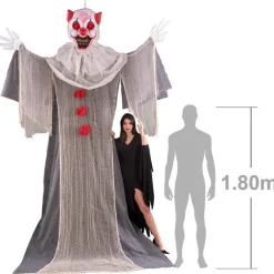 Party Delights Props<Giant Halloween Clown With Light Up Eyes - 3.6 X 2.4M