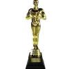 Giant Hollywood Awards Night Golden Statue Cardboard Cutout - 180Cm X 54Cm<Party Delights Discount