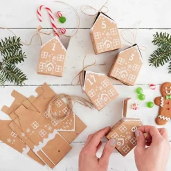 Party Delights Christmas Party Accessories<Gingerbread House Advent Calendar (24Pk)