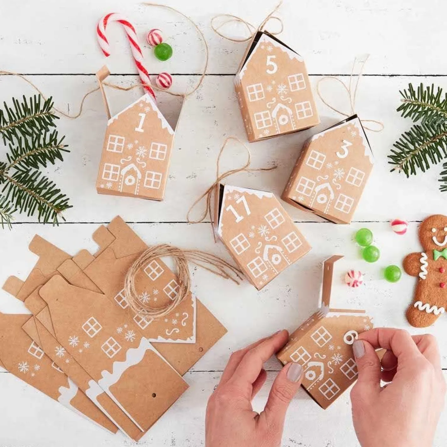 Party Delights Christmas Party Accessories<Gingerbread House Advent Calendar (24Pk)
