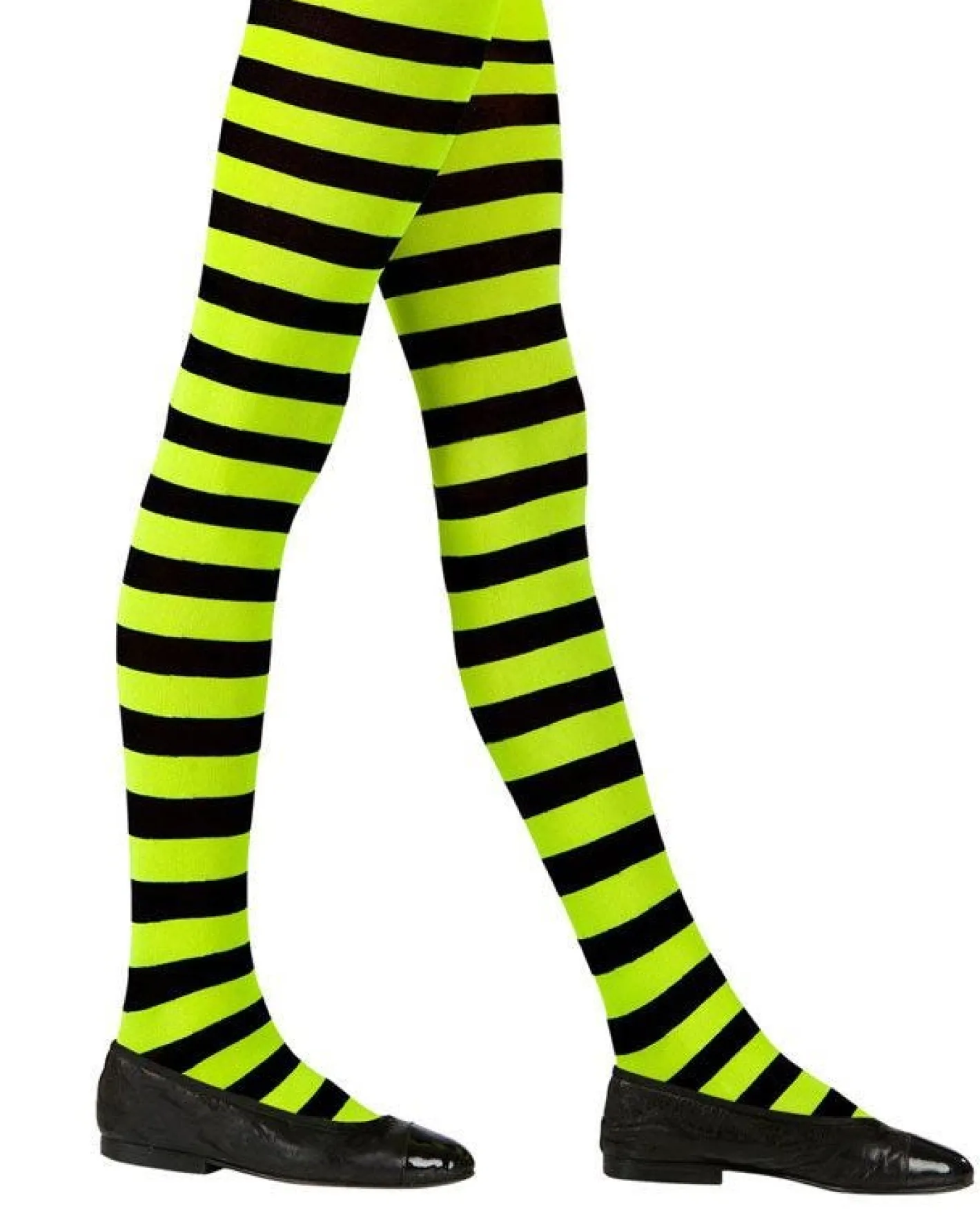 Kids' Party Delights Kids'<Girls Black & Green Striped Tights