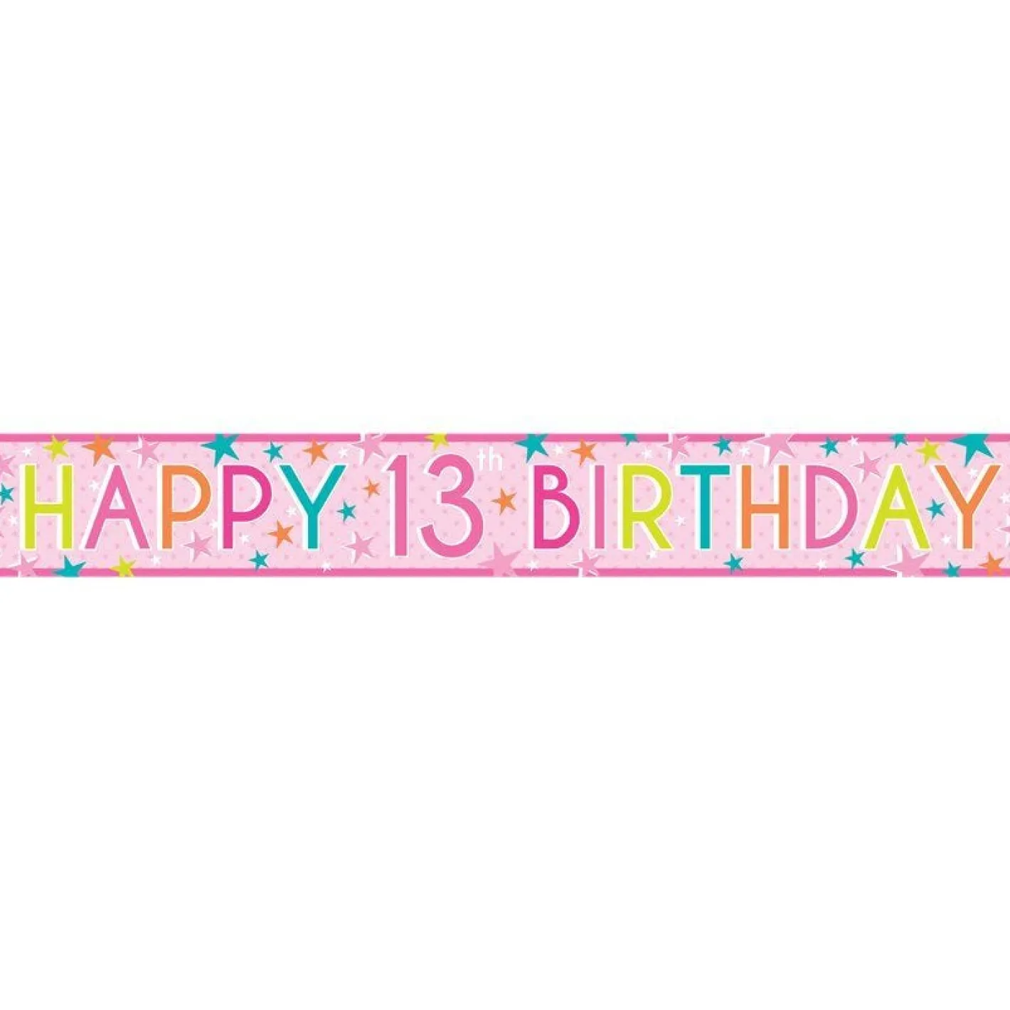Girls 13Th Birthday Paper Banners - 1M (3Pk)<Party Delights Best