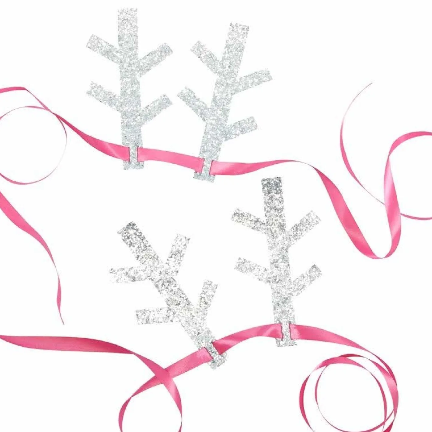 Party Delights Christmas Party Accessories<Glitter Antlers Headbands (5Pk)