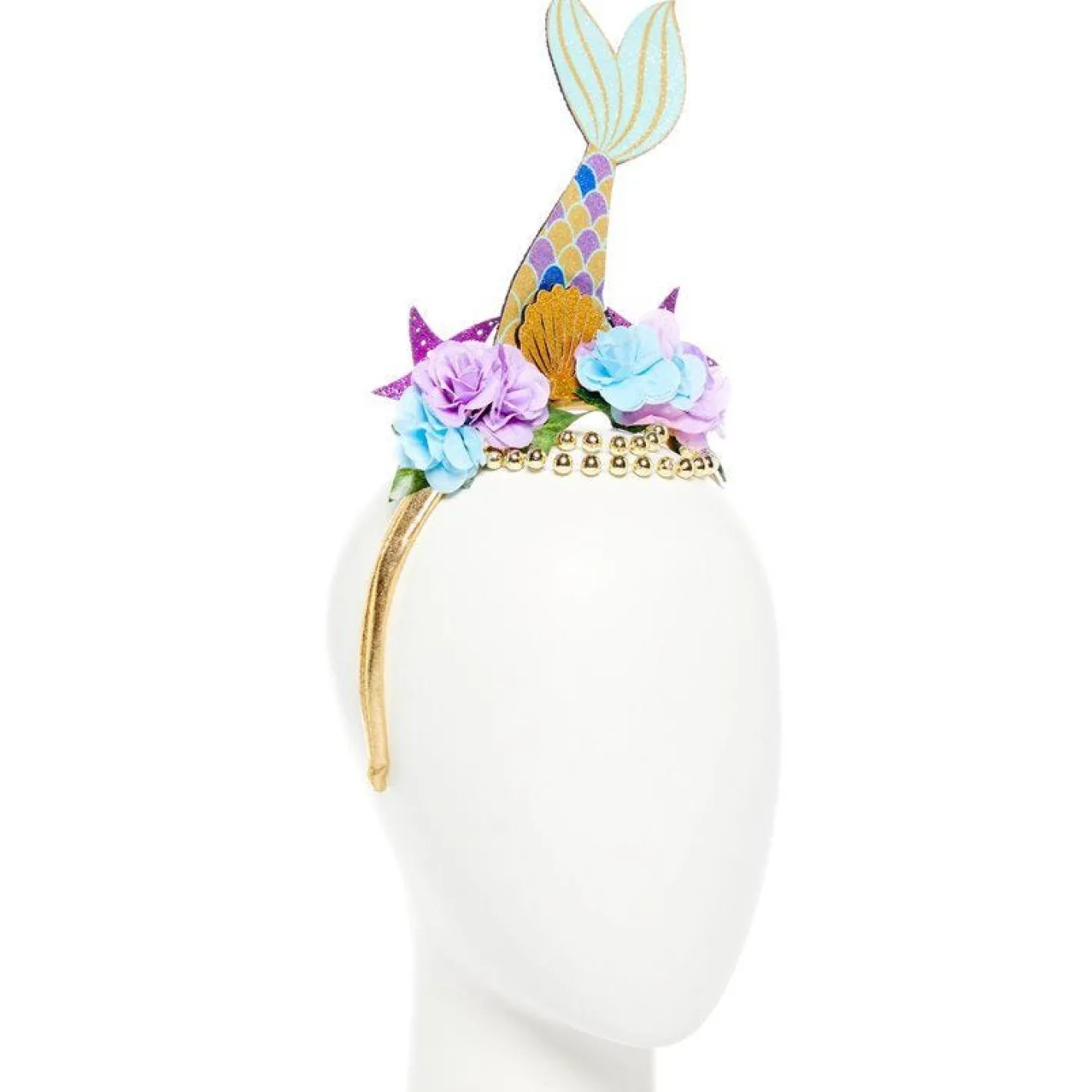 Glitter Floral Mermaid Headband<Party Delights Online