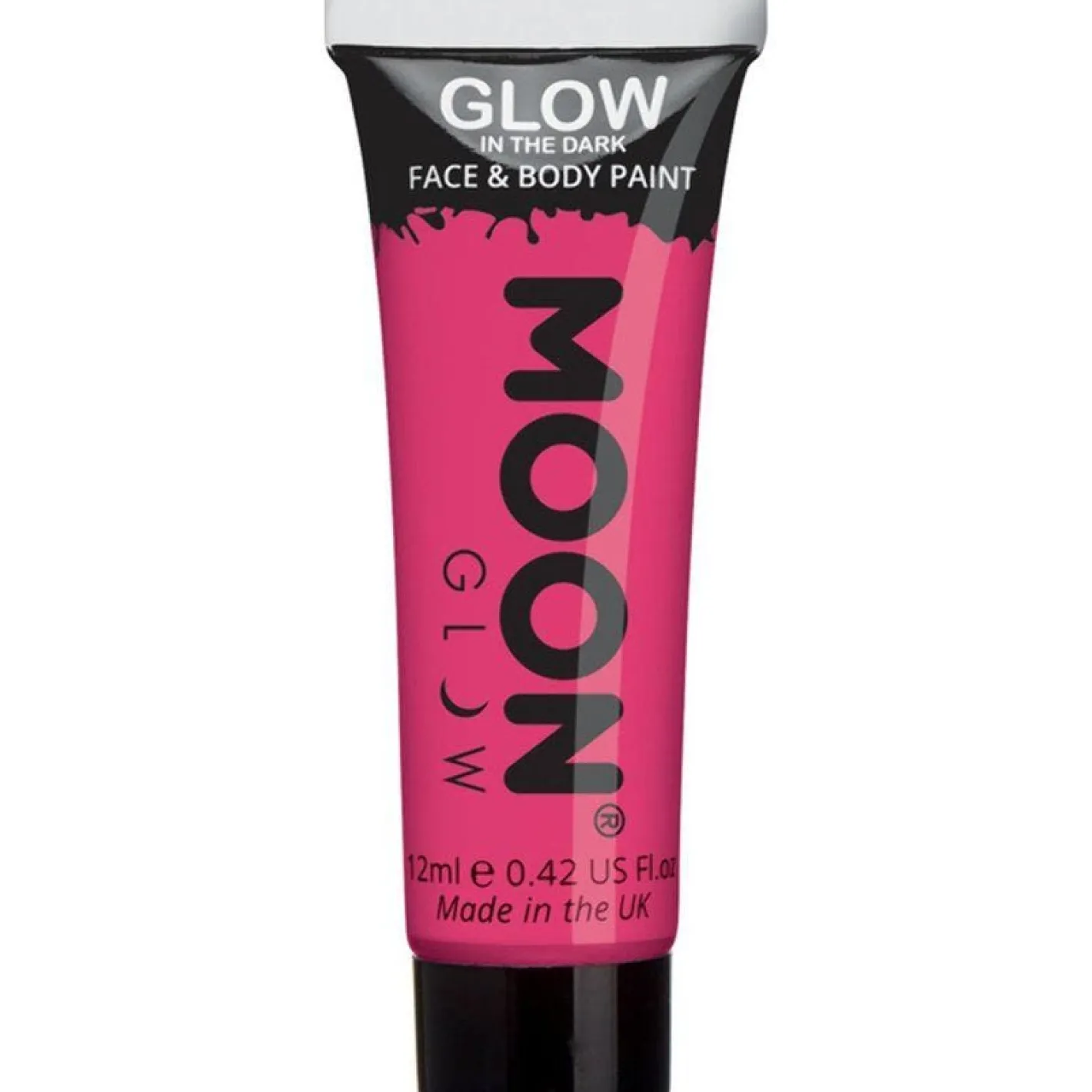 Glow In The Dark Face & Body Paint - Pink 12Ml<Party Delights Online