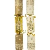 Party Delights Christmas Crackers<Gold And Cream Catering Crackers - 28Cm (50Pk)