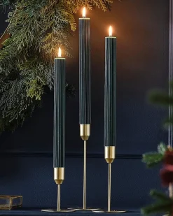 Party Delights Halloween Home Decor<Gold Candle Stick Holders (3Pk)