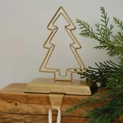 Party Delights Tableware<Gold Christmas Tree Stocking Holder - 17Cm