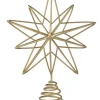Party Delights Hanging Decorations<Gold 3D Wire Star Tree Topper