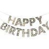 Gold Foil Fringe Letter Bunting - 1.5M<Party Delights Best