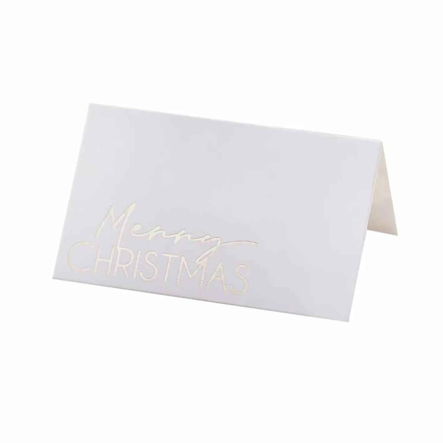 Party Delights Tableware<Gold Foil Merry Christmas Place Cards (10Pk)
