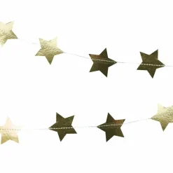 Gold Foiled Star Paper Garland - 5M<Party Delights